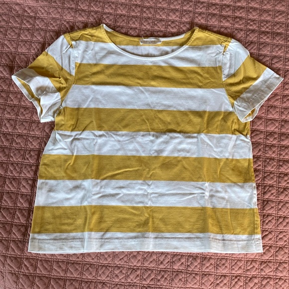 Elodie Tops - Elodie Striped Cotton T-shirt
